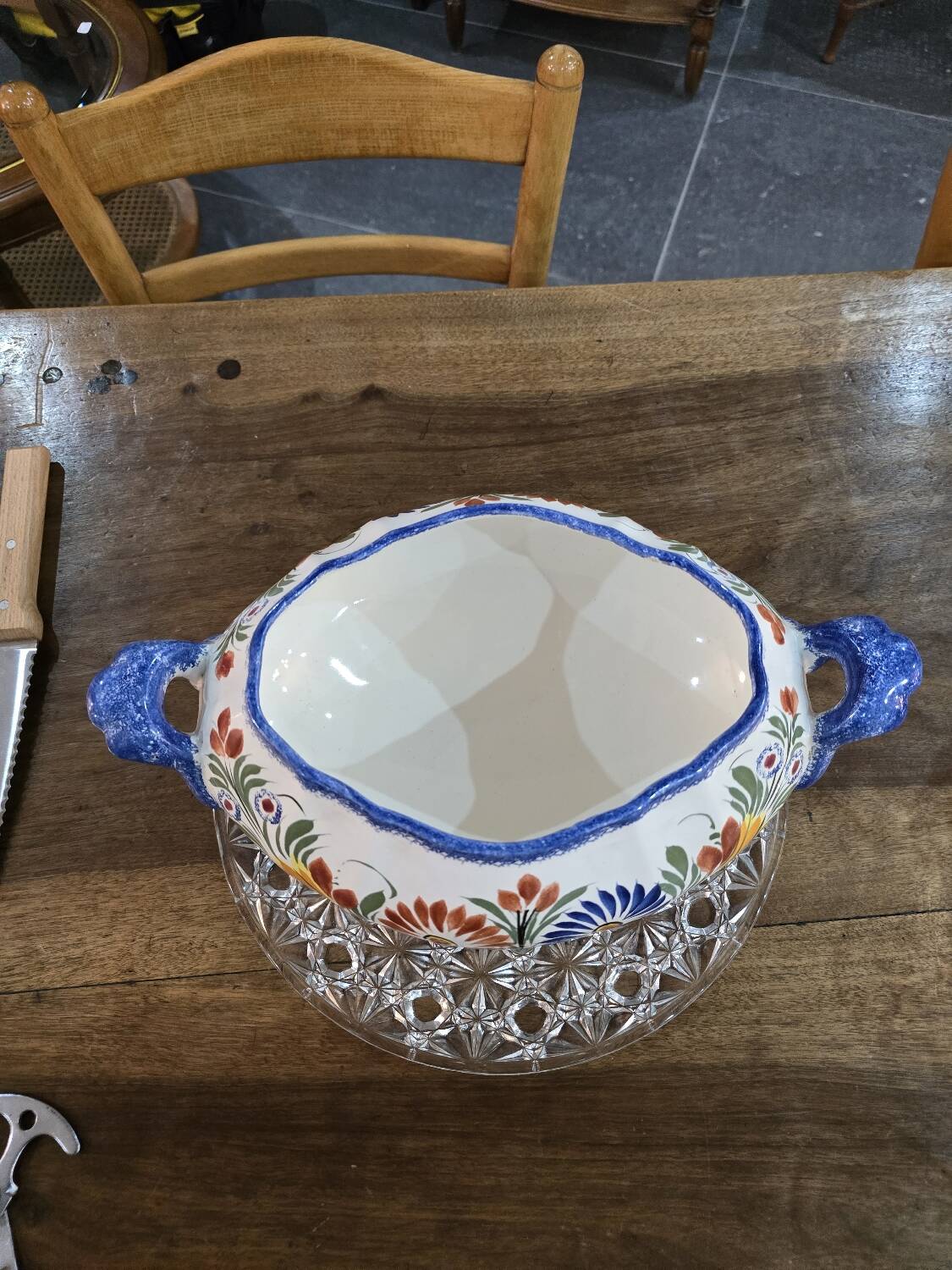 Henriot Quimper soup tureen