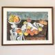 Modernist watercolor painting 1970