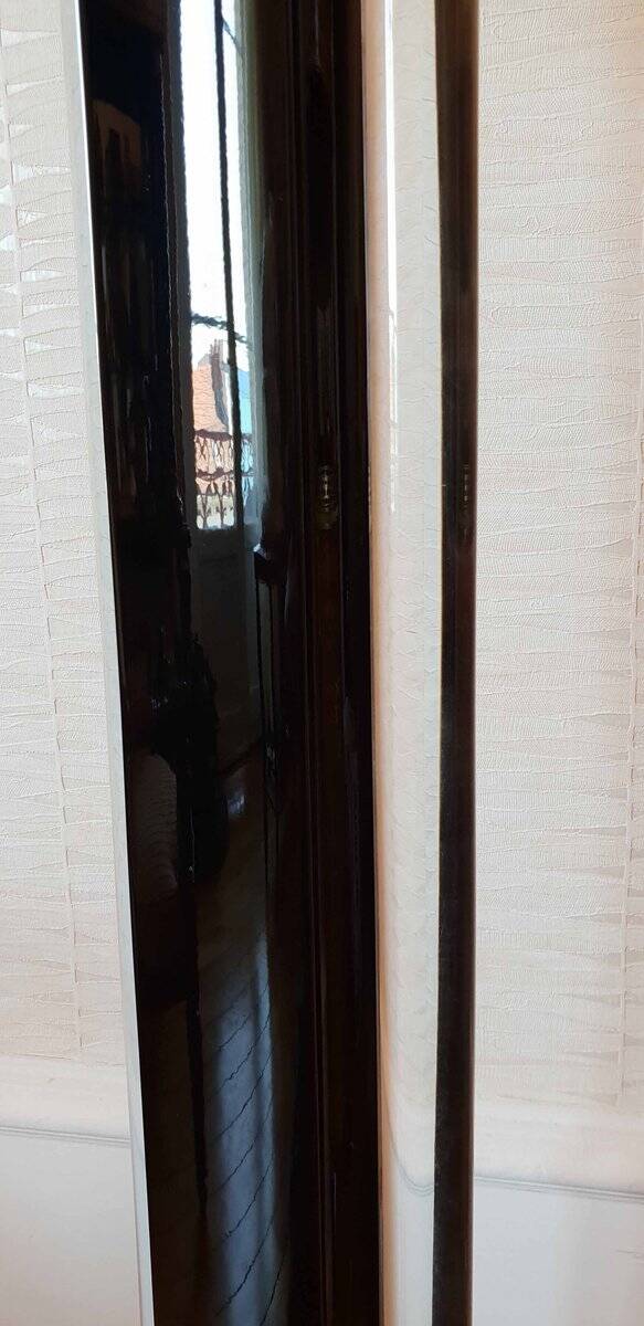 1970 lacquer and lucite floor lamp