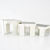 Set of 3 Nesting Tables by Gianfranco Frattini for Cassina, 1960s