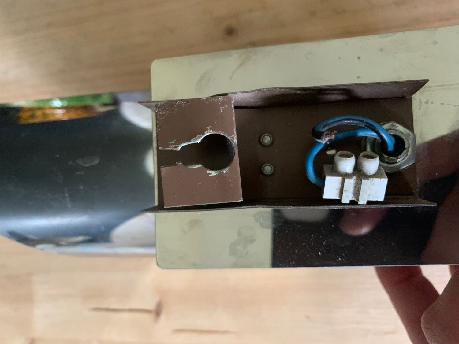 Vintage chrome wall lamp