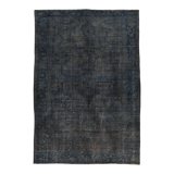 Handmade oriental contemporary 1980s 218 cm x 315 cm grey wool carpet