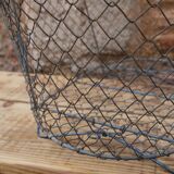 Metal folding basket