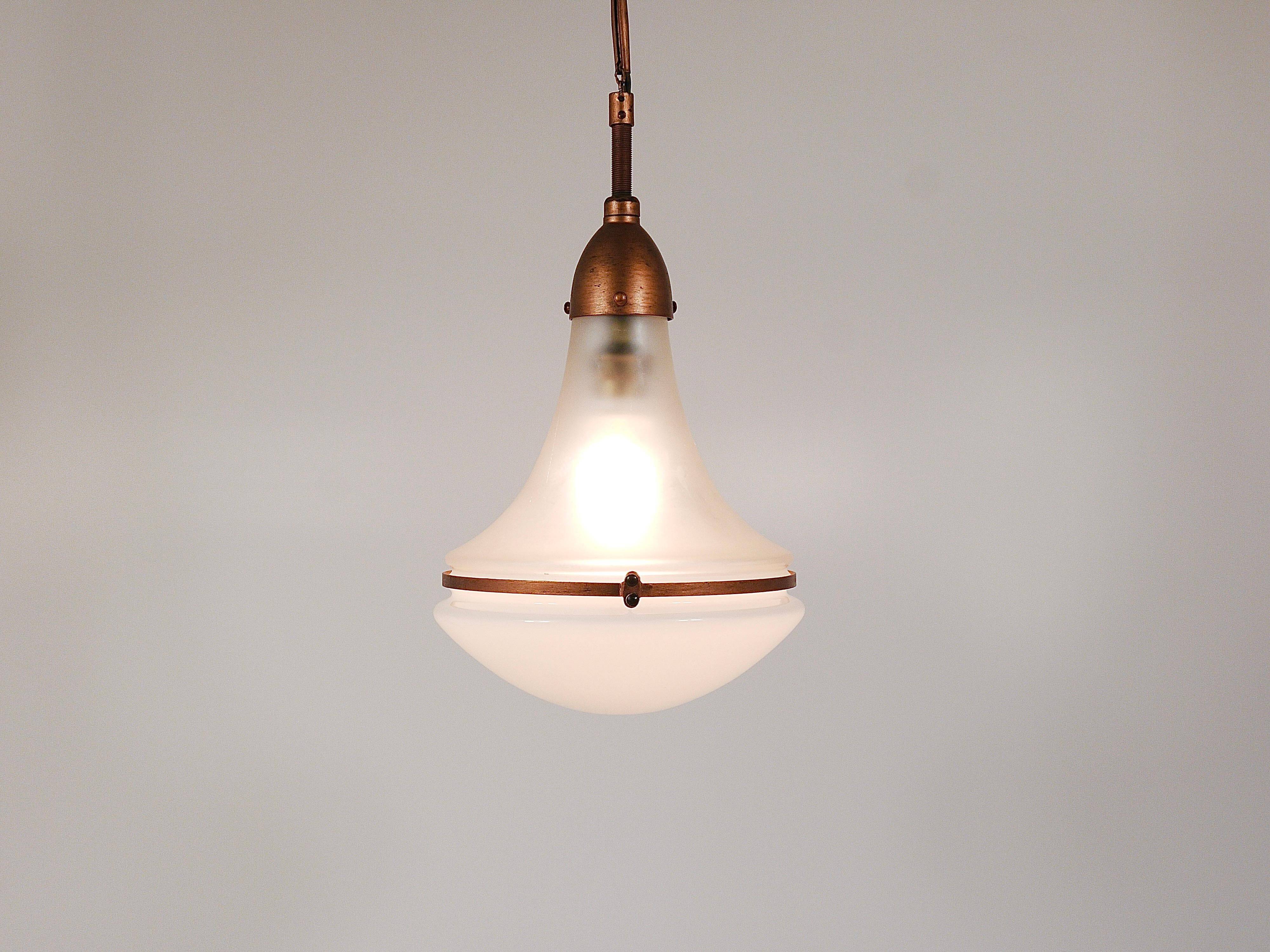 Industrial Pendant Lamp Luzette by Peter Behrens, Siemens Schuckert, Germany, 1910