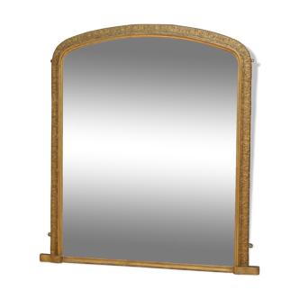 Victorian giltwood wall mirror