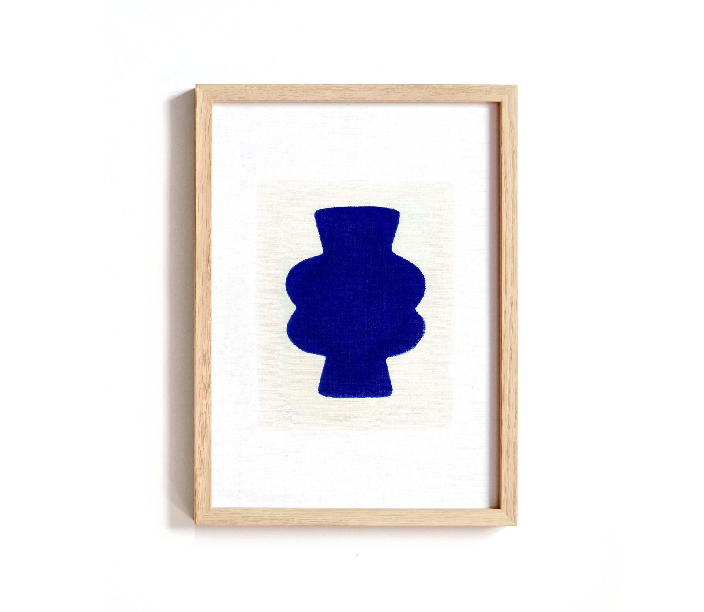 Abstract painting -Mood - Majorelle Blue - signed eawy