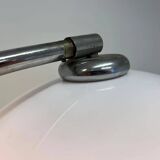 Design midcentury Harvey Guzzini style adjustable floor arc lamp, around 1970