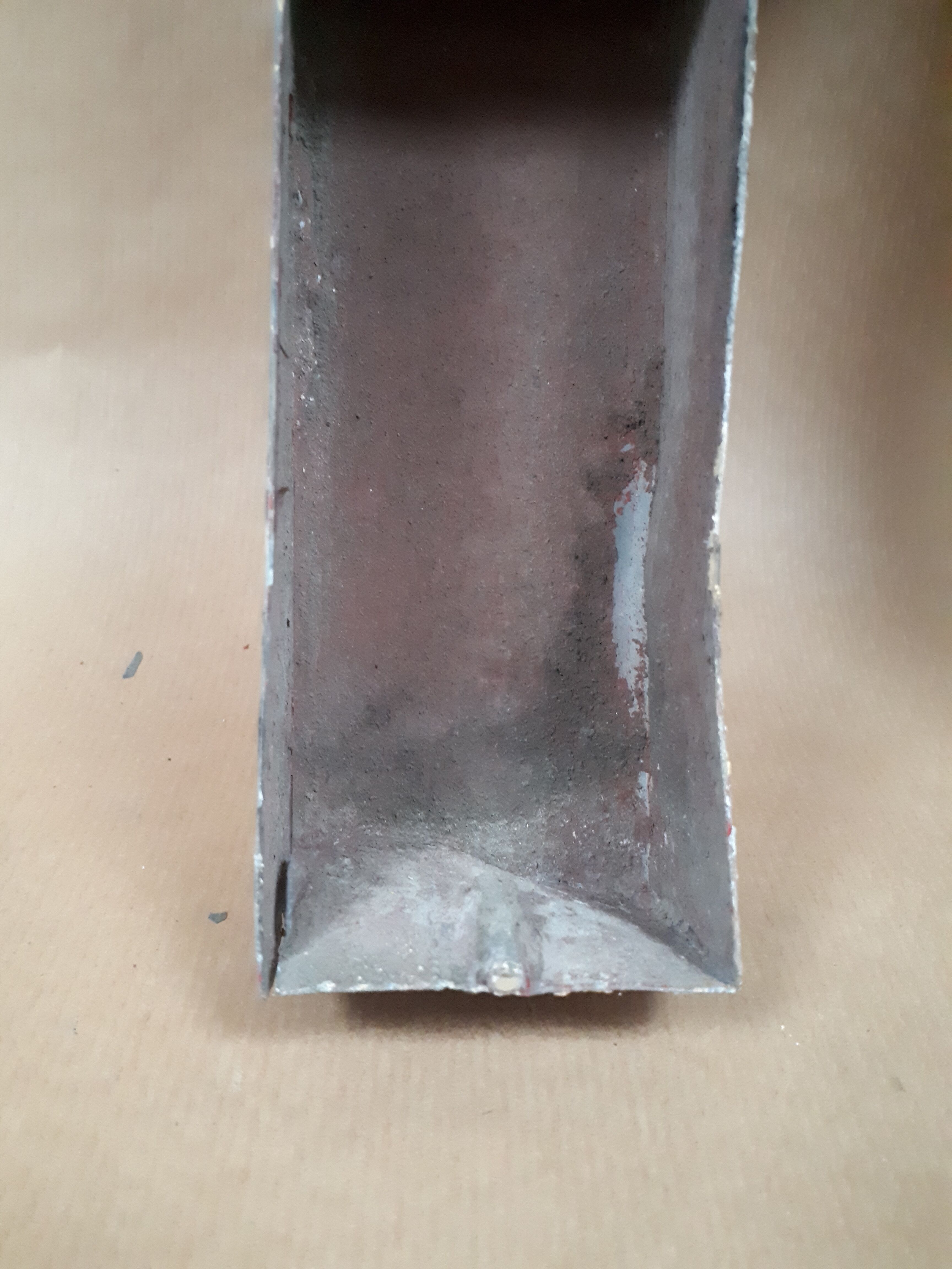 sign letter N metal zinc vintage 1950 1960