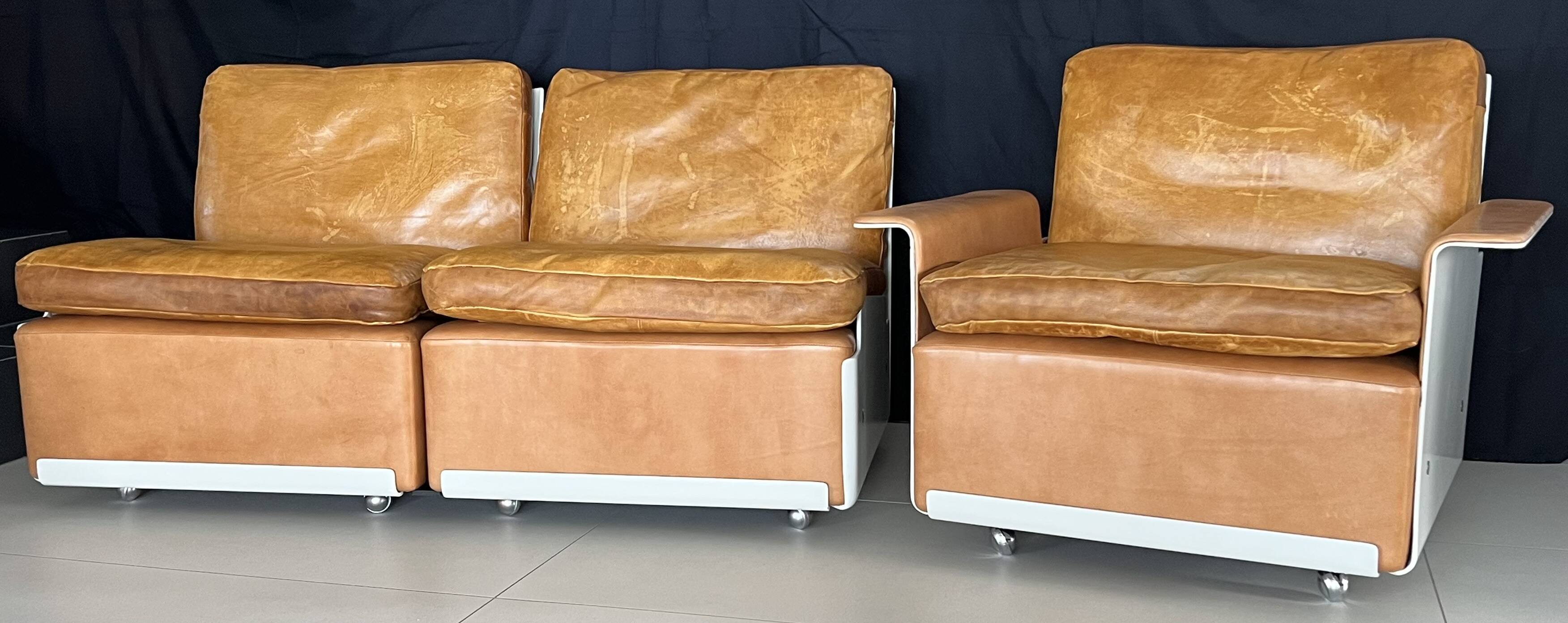 Canapé et fauteuil 620 par Dieter Rams pour Vitsoe, Allemagne années 60