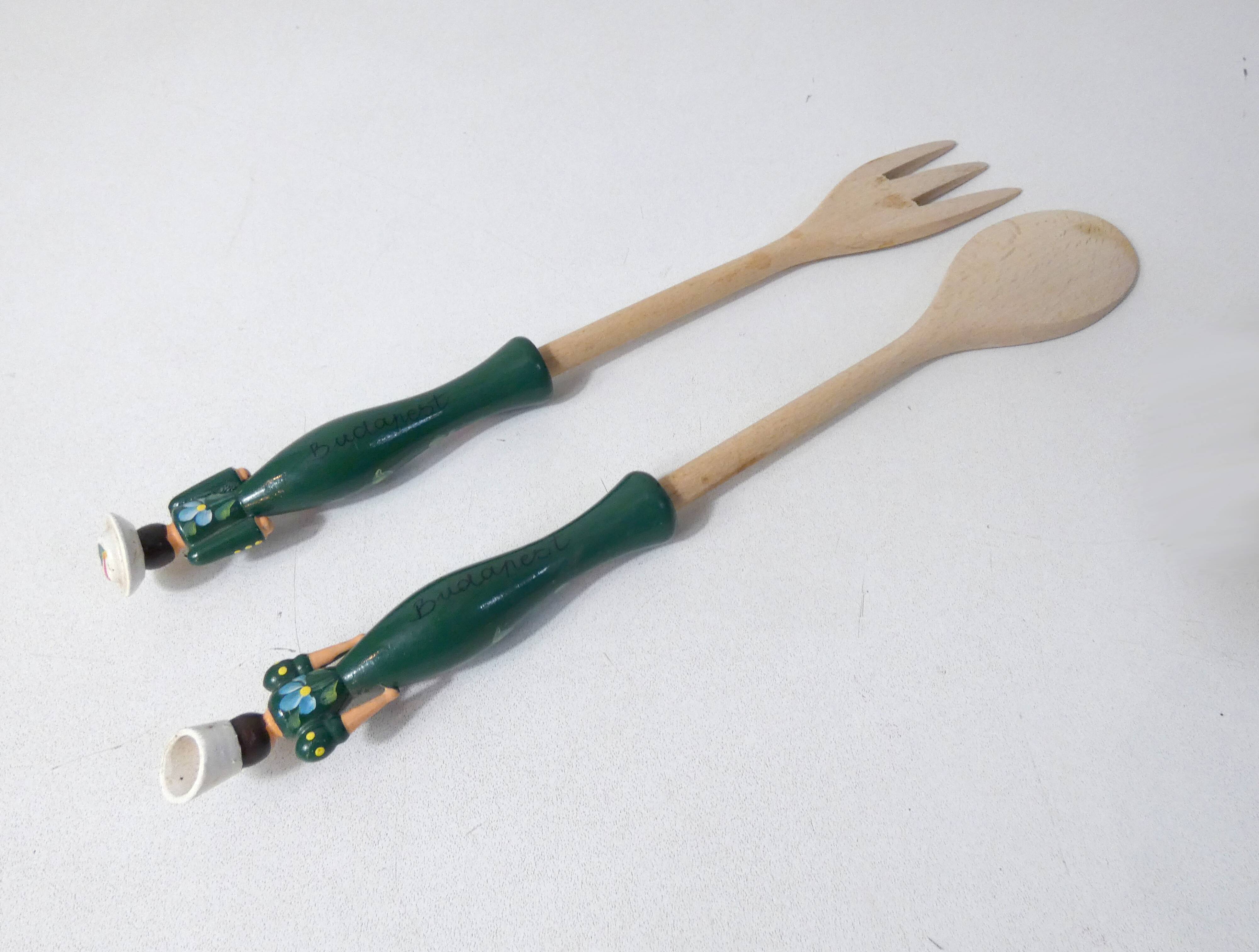 wooden salad servers