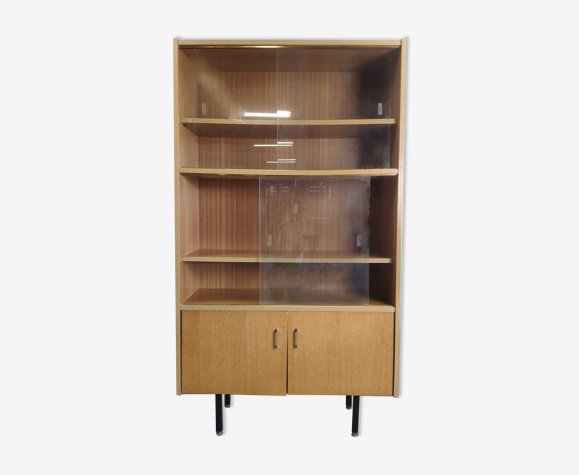 Bibliothèque vitrine vintage année 60