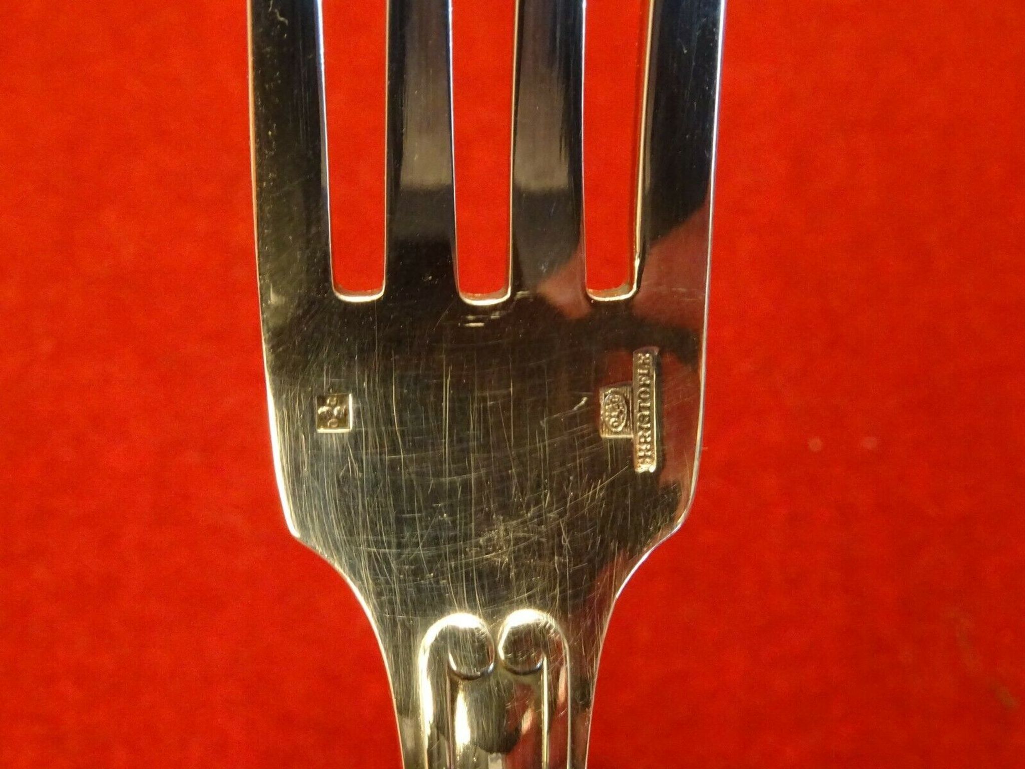 Christofle Vendôme box spoon fork small silver metal spoon