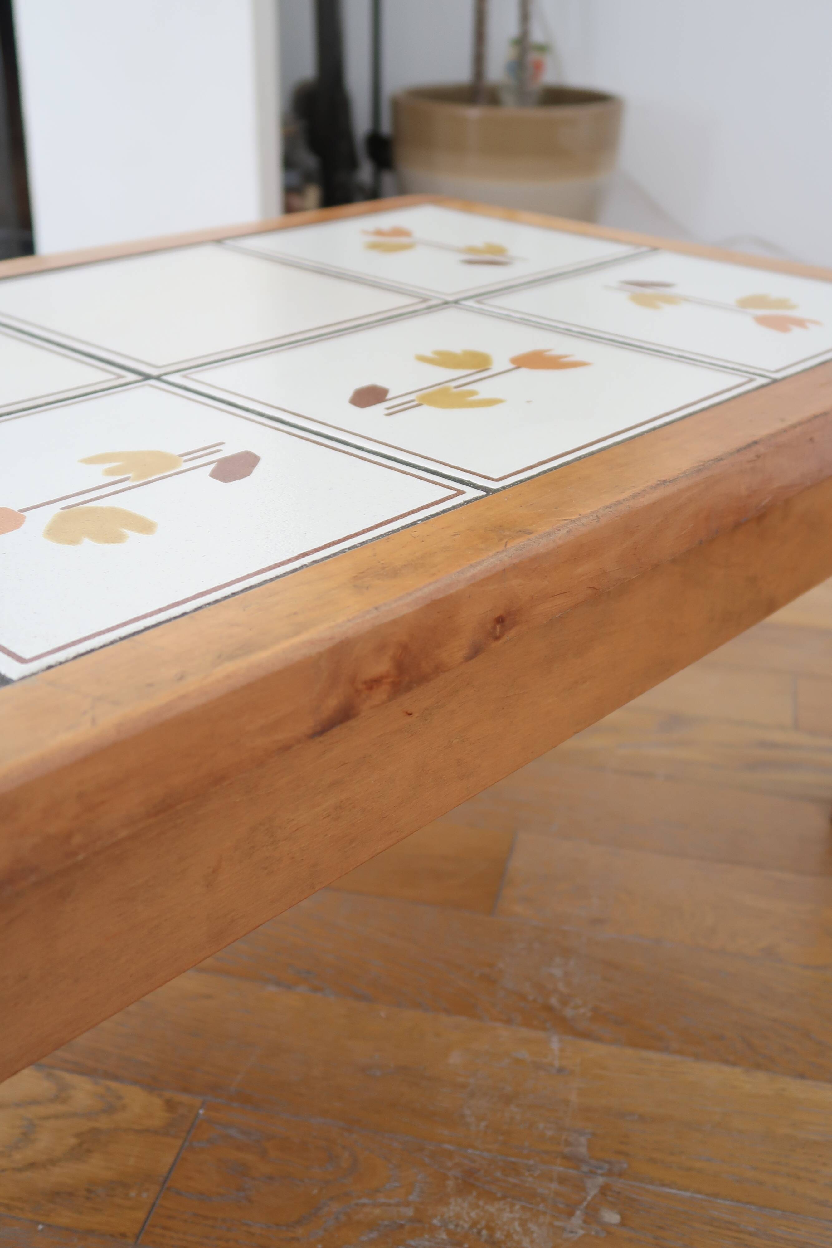 Brutalist coffee table ceramic top