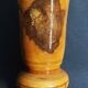 Vintage turned olive wood bowl