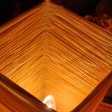 Jannalights design lamp from the 70s in orange resin