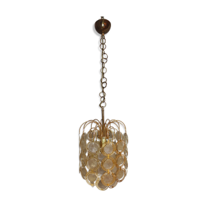 Lustre à pampilles de nacre baguées