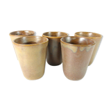 5 coffee cups Digoin sandstone