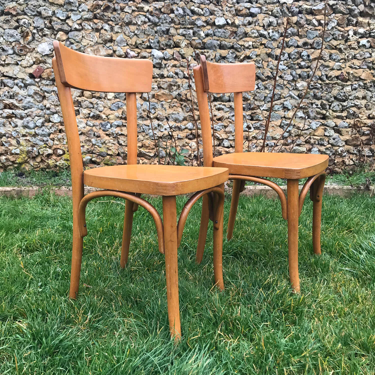 2 vintage Baumann bistro chairs 1940