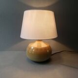 Ceramic lamp signed Montgolfier France, fish decor