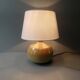 Ceramic lamp signed Montgolfier France, fish decor
