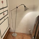 Vintage e-reader floor lamp articulated arm design