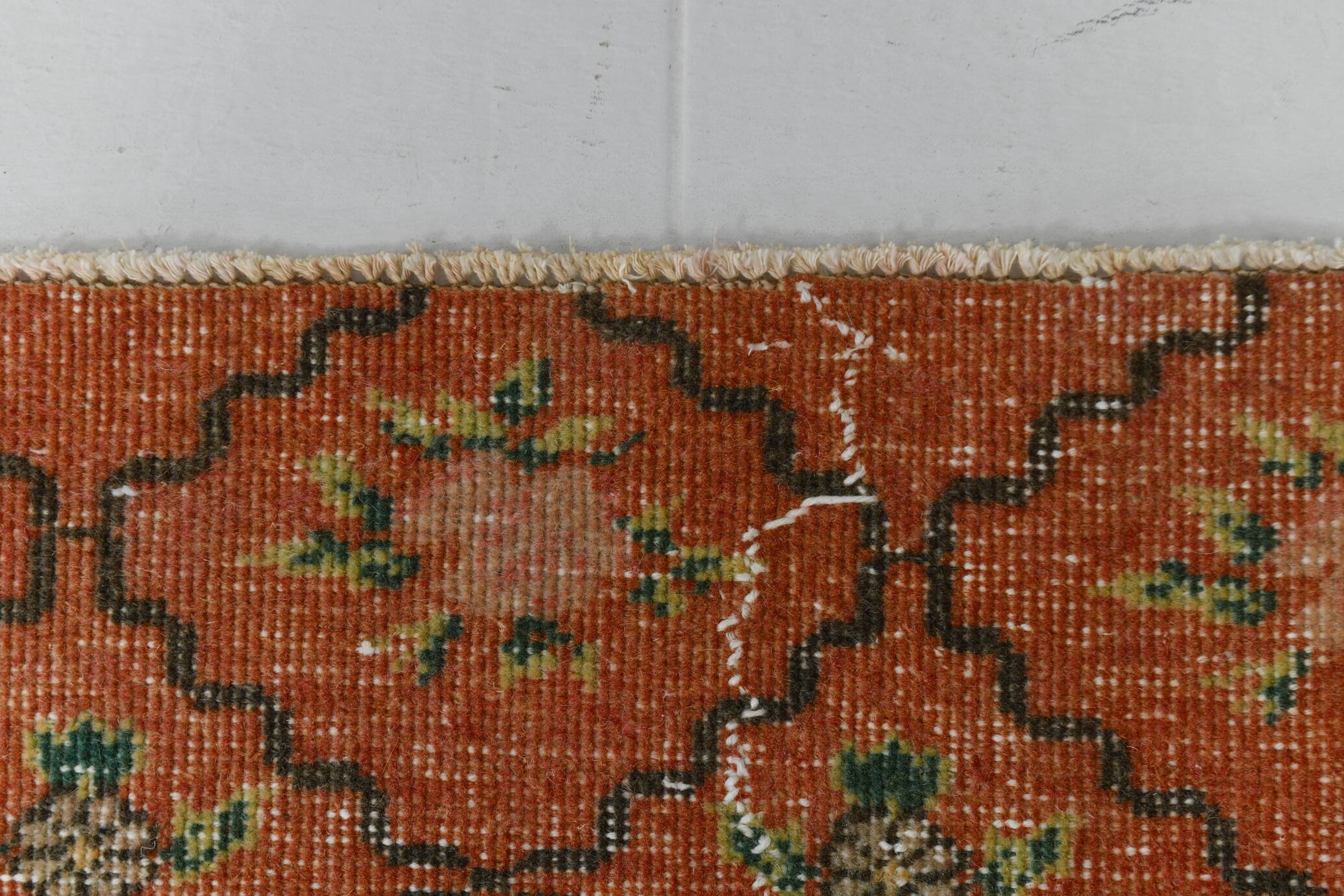 2x7 short vintage runner rug, 78x208cm