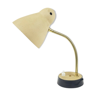 Former office lamp arm articulated in gold metal 50s