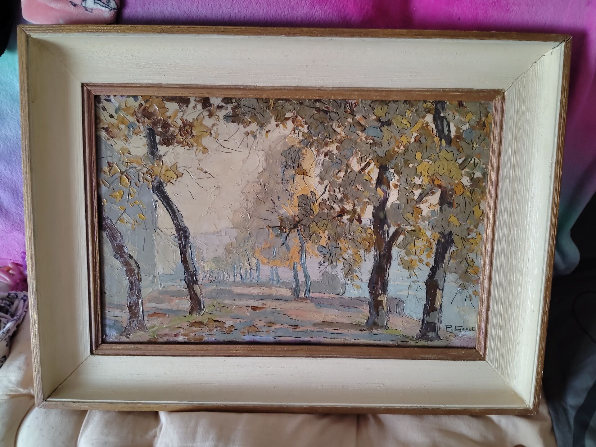 Double-sided oil by paulette genet (1890-1983) french school