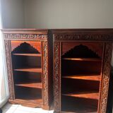 Indonesian handmade solid wood bookcase 161x98x41