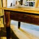 Grande table de campagne en bois cérisier années fin 1800
