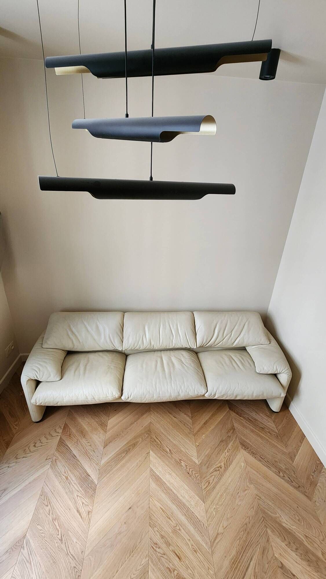 Muralunga for Cassina Leather sofa