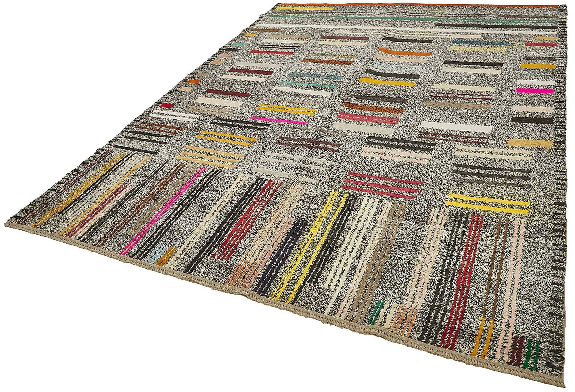 Handwoven Turkish Recycled Boho Rug 245 cm x 343 cm