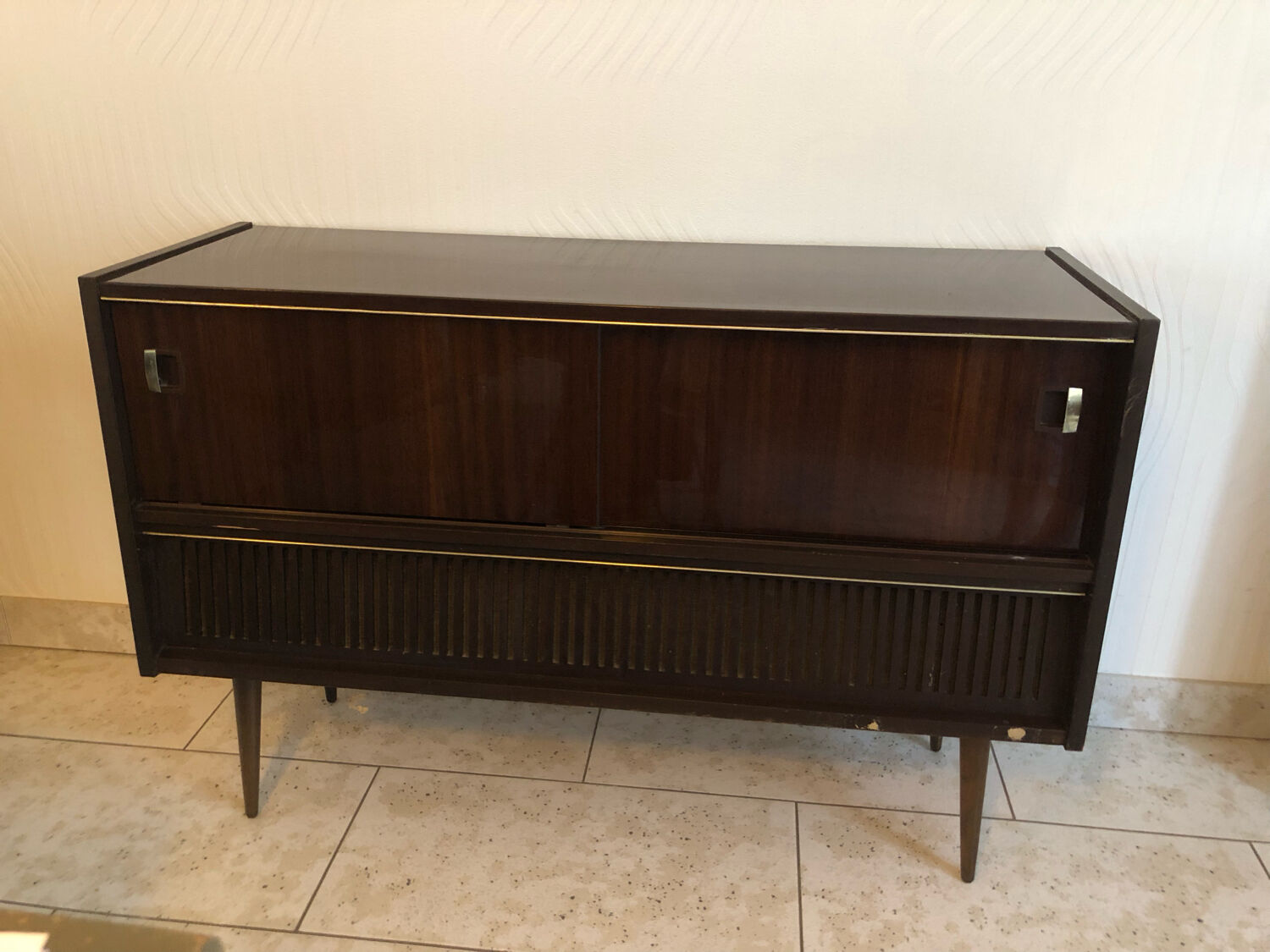 Platinum radio cabinet grundig vintage year 60/70