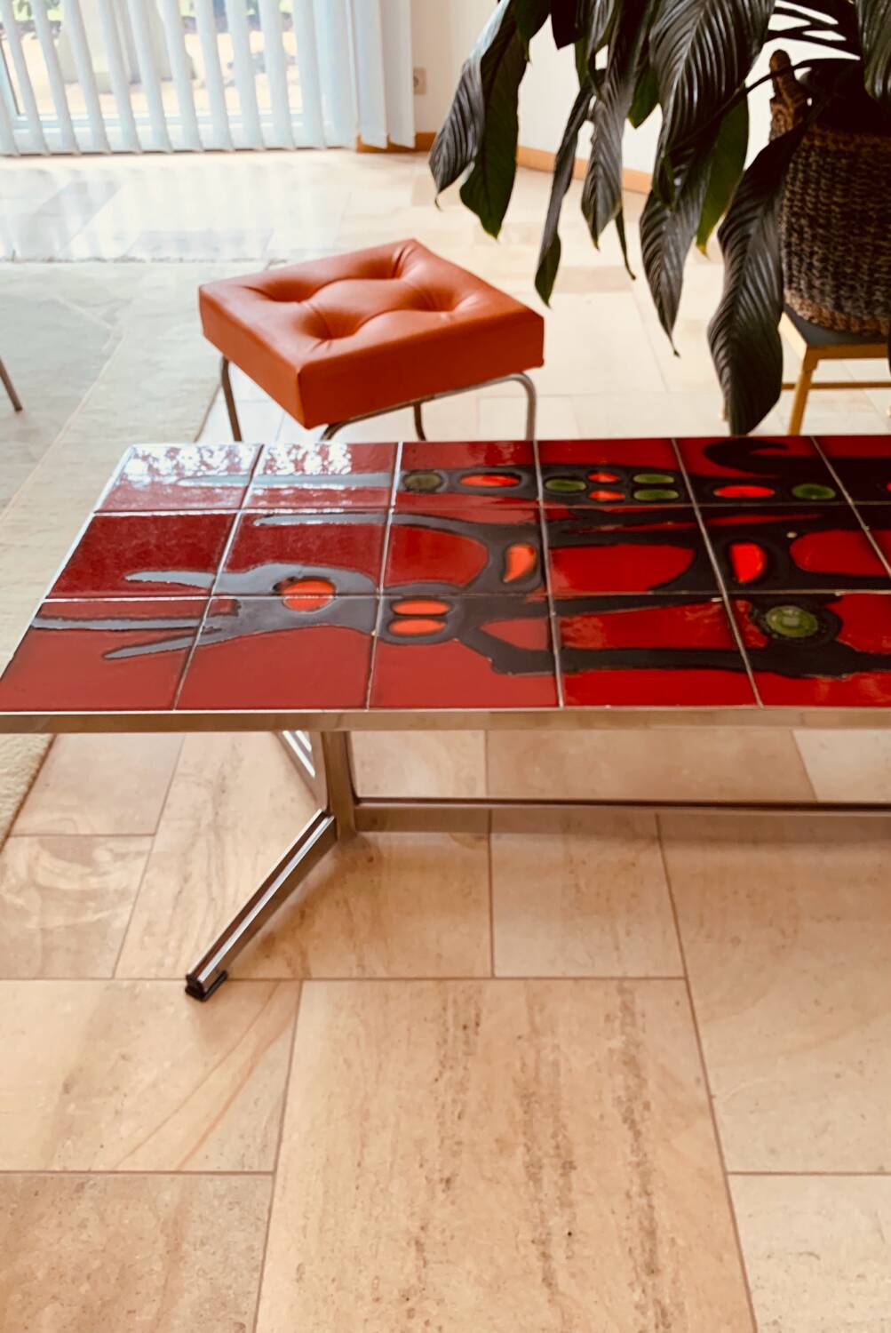 Adri style vintage ceramic coffee table