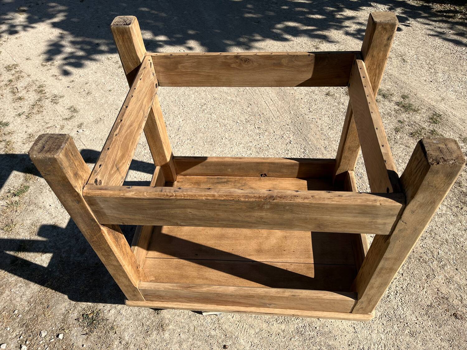 Small workbench made of solid oak
