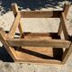 Small workbench made of solid oak