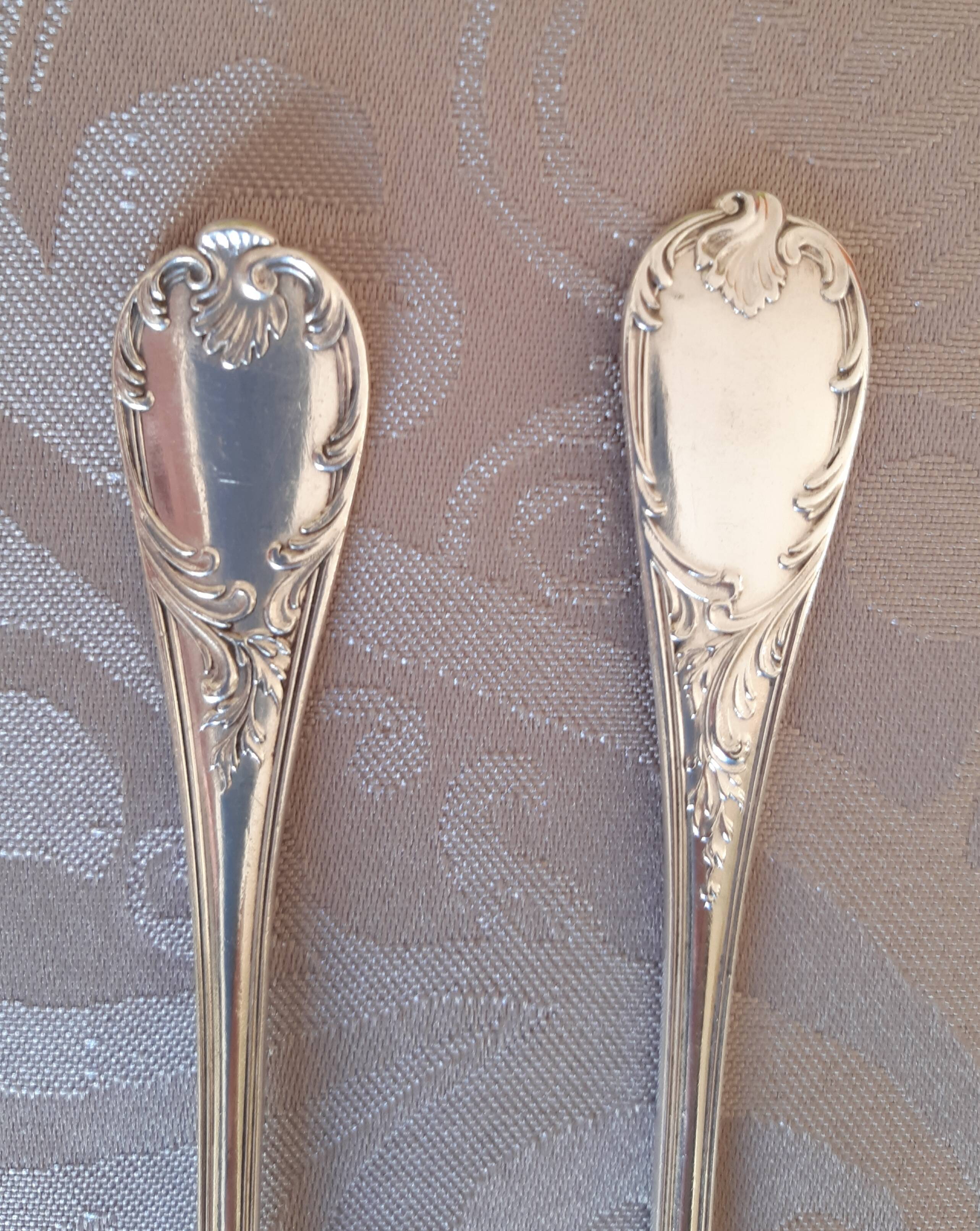 Christofle Marly, 10 silver metal oyster forks