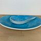 Flat and two Mistral cups by Salins France, blue, 60s