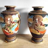 Pair of Satsuma vases
