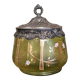 Boîte en verre bohémien antique Carl Hosch vers 1906