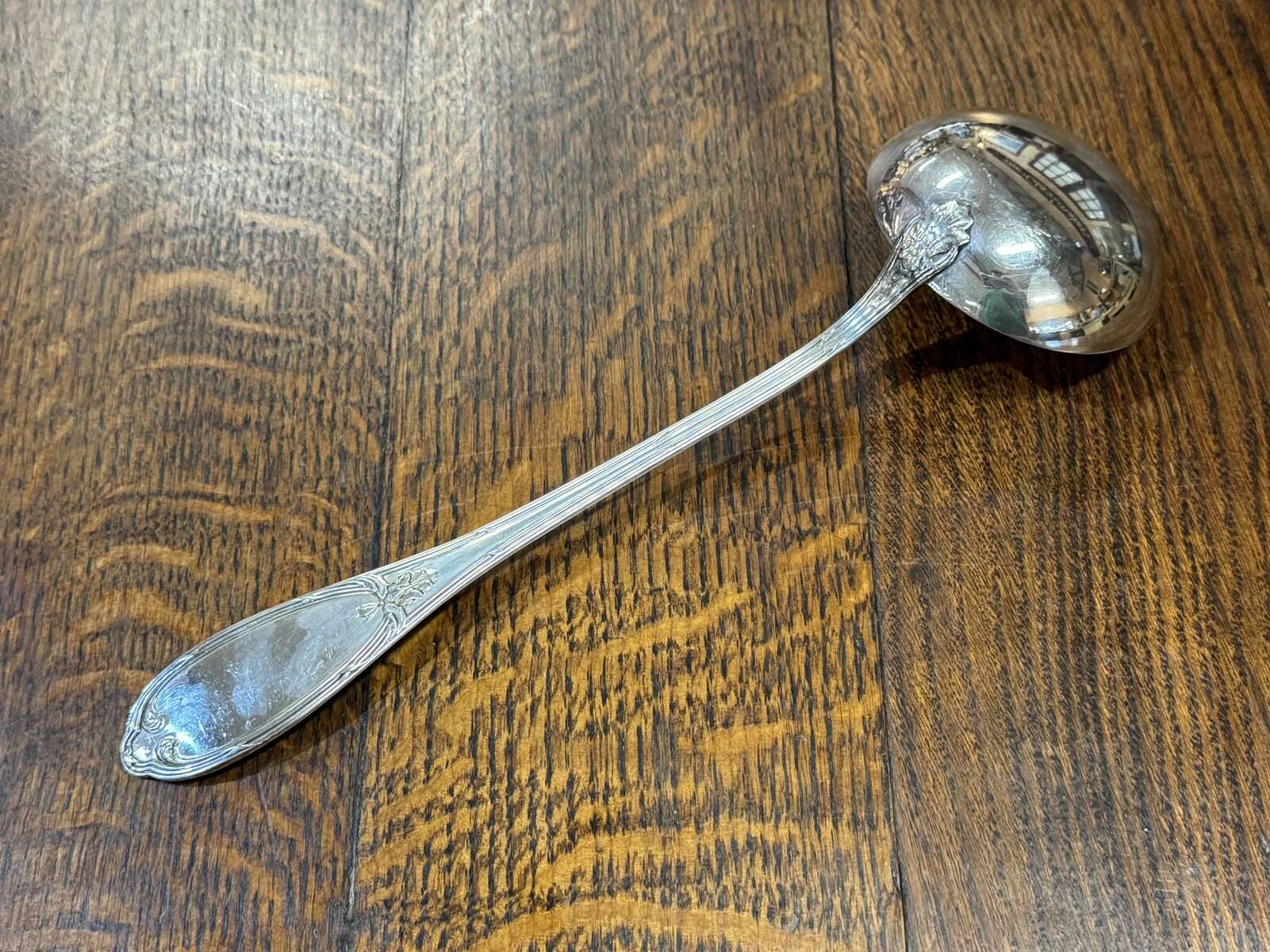Silver-plated ladle