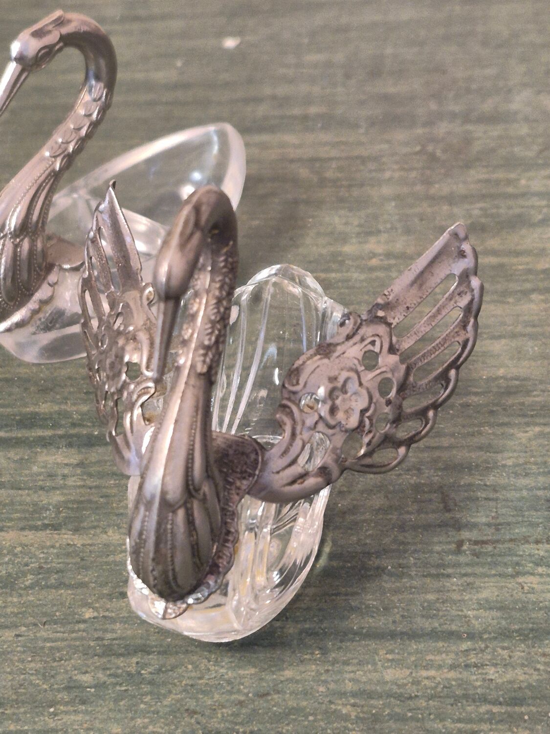 Swan salt shakers