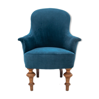 Fauteuil vintage bleu