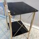 Desserte or et opaline noire vintage 70