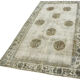 Handmade distressed anatolian 1980s 153 cm x 269 cm grey rug