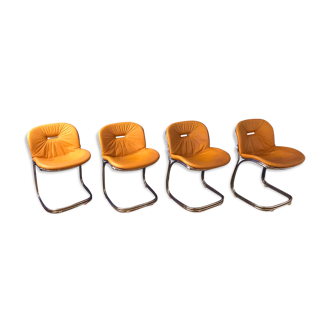 Set de 4 chaises "Sabrina" de Gastone Rinaldi pour Rima des années 70