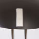 Midcentury black & chrome canopy lamp