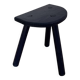 Antique cowherd plant stool / milking / close navy blue tripod
