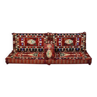 Turkish red floor sofa