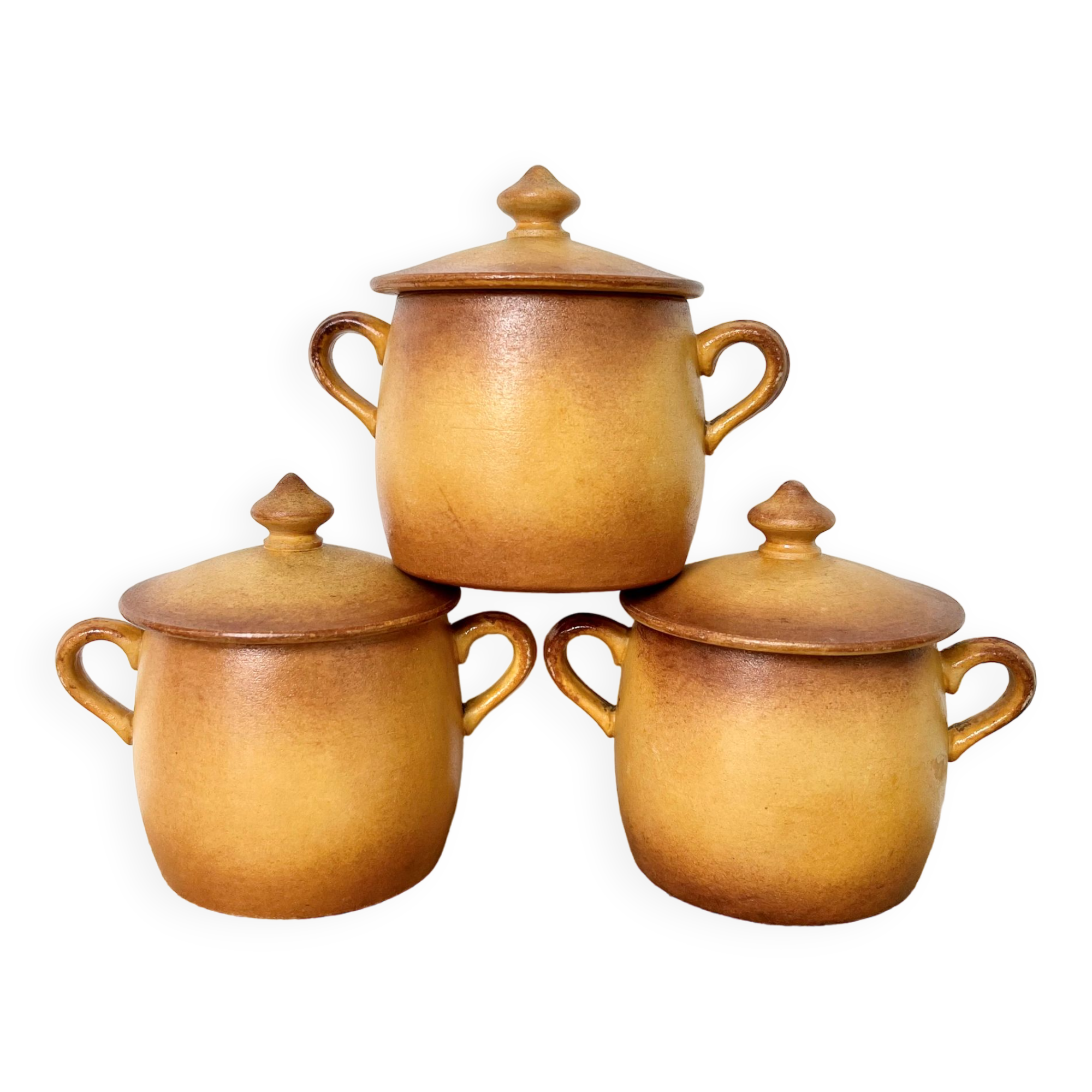 Fired Porcelain Cream Pots